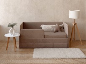 Диван-кровать Happy (капучино) в Нерюнгри - neryungri.mebel-nsk.ru | фото