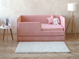 Диван-кровать Happy (коралловый) в Нерюнгри - neryungri.mebel-nsk.ru | фото
