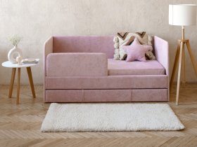 Диван-кровать Happy (розовый) в Нерюнгри - neryungri.mebel-nsk.ru | фото