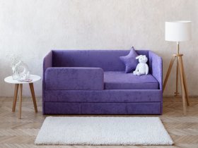 Диван-кровать Happy (сиреневый) в Нерюнгри - neryungri.mebel-nsk.ru | фото