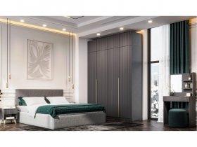 Гардеробная Эккервуд (графит) в Нерюнгри - neryungri.mebel-nsk.ru | фото