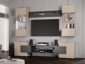 Гостиная Фэнтези (кашемир/графит) в Нерюнгри - neryungri.mebel-nsk.ru | фото