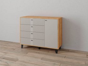 Комод «Катрин-13» (дуб крафт золотой/сантьяго софт) в Нерюнгри - neryungri.mebel-nsk.ru | фото