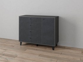 Комод «Катрин-13» (графит/гранит лофт) в Нерюнгри - neryungri.mebel-nsk.ru | фото