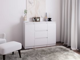 Комод Км011 (белый) в Нерюнгри - neryungri.mebel-nsk.ru | фото