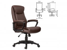Кресло офисное BRABIX Enter EX-511, коричневое в Нерюнгри - neryungri.mebel-nsk.ru | фото