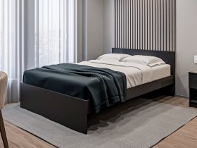 Кровать двуспальная 1,4м Бруклин СБ-3353 (диамант серый) в Нерюнгри - neryungri.mebel-nsk.ru | фото