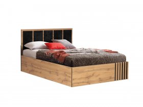 Кровать двуспальная с подъем. мех. 1,6 м Либерти 51.20 в Нерюнгри - neryungri.mebel-nsk.ru | фото