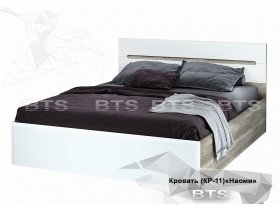 Кровать двуспальная 1,6 м  Наоми КР-11 в Нерюнгри - neryungri.mebel-nsk.ru | фото