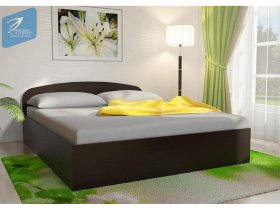 Кровать двуспальная 1,6м с подъем. мех. (венге) в Нерюнгри - neryungri.mebel-nsk.ru | фото
