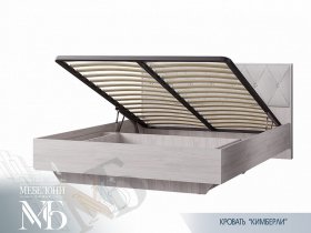 Кровать двуспальная с подъем. мех. 1,6 м  Кимберли КР-13 в Нерюнгри - neryungri.mebel-nsk.ru | фото