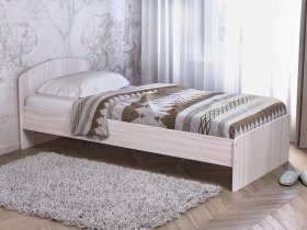 Кровать односпальная 80 с низкой спинкой (ясень шимо светлый) в Нерюнгри - neryungri.mebel-nsk.ru | фото