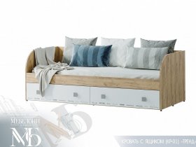 Кровать с ящиками Тренд КР-01 в Нерюнгри - neryungri.mebel-nsk.ru | фото
