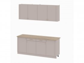 Кухонный гарнитур 2,0м Одетта (меланж/дуб сонома) в Нерюнгри - neryungri.mebel-nsk.ru | фото