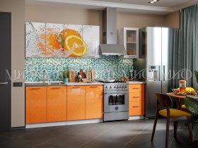 Кухонный гарнитур Апельсин в Нерюнгри - neryungri.mebel-nsk.ru | фото
