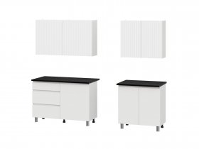 Кухонный гарнитур Эккервуд (2,0м) (SAFE) (белый) в Нерюнгри - neryungri.mebel-nsk.ru | фото