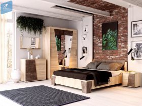 Модульная спальня Санремо в Нерюнгри - neryungri.mebel-nsk.ru | фото