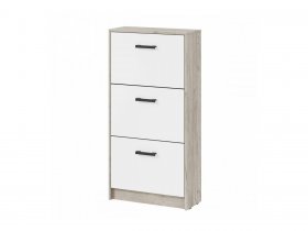 Обувница ОБ-3 Вега (дуб крафт серый/белый) в Нерюнгри - neryungri.mebel-nsk.ru | фото