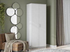 Шкаф двухстворчатый ШК-2 (белый текстурный) в Нерюнгри - neryungri.mebel-nsk.ru | фото