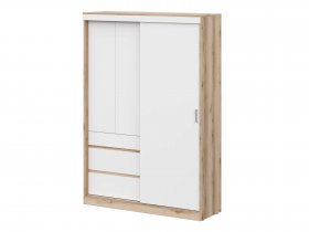 Шкаф-купе (1,5м) Брауни (дуб делано/белый) в Нерюнгри - neryungri.mebel-nsk.ru | фото