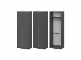 Шкаф ШК-75 Эккервуд (графит) в Нерюнгри - neryungri.mebel-nsk.ru | фото