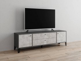 Тумба под ТВ Парус-10 (графит/мальта) в Нерюнгри - neryungri.mebel-nsk.ru | фото